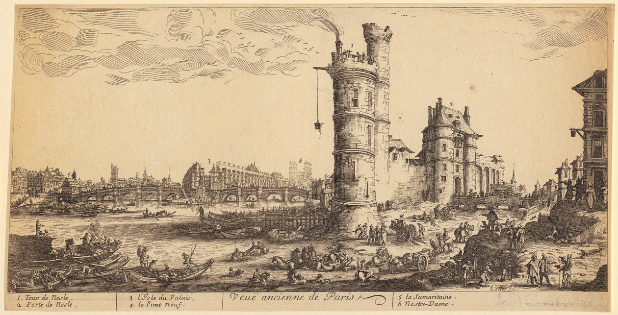 Den hellige Thadæus’ martyrium, blad 12 i serien »Apostlenes martyrium« af Jacques Callot