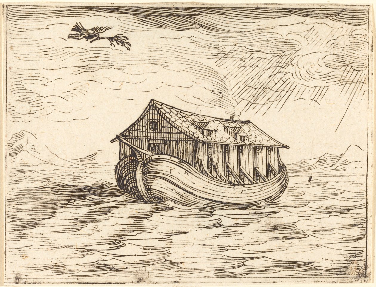 Noahs ark. af Jacques Callot