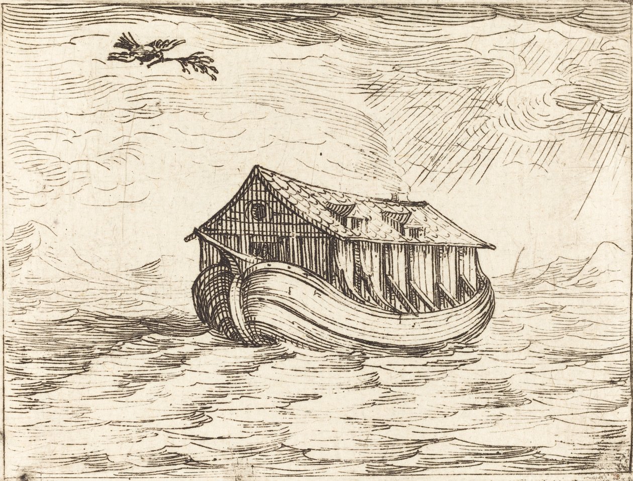 Noahs ark af Jacques Callot
