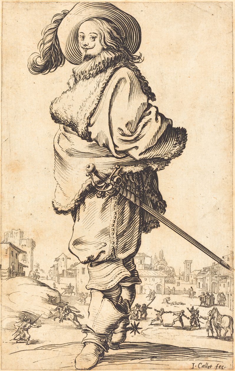 Ædelmand med Pelsplastron af Jacques Callot