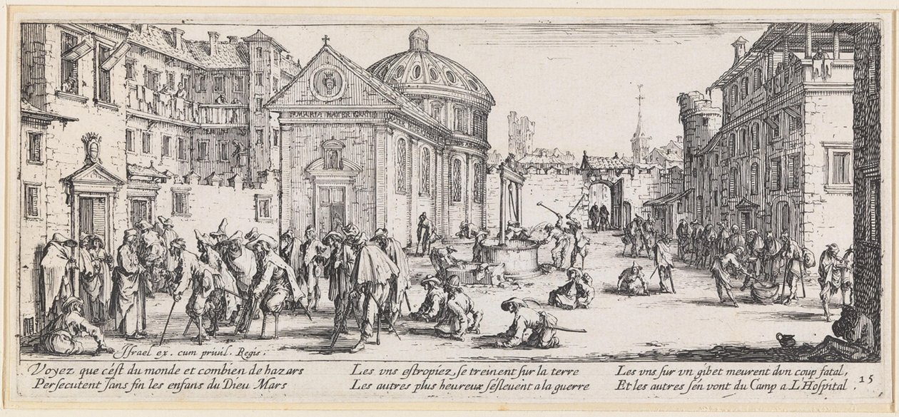 Krigsskadede af Jacques Callot
