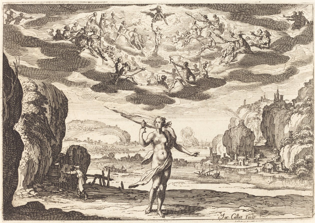Pandora af Jacques Callot