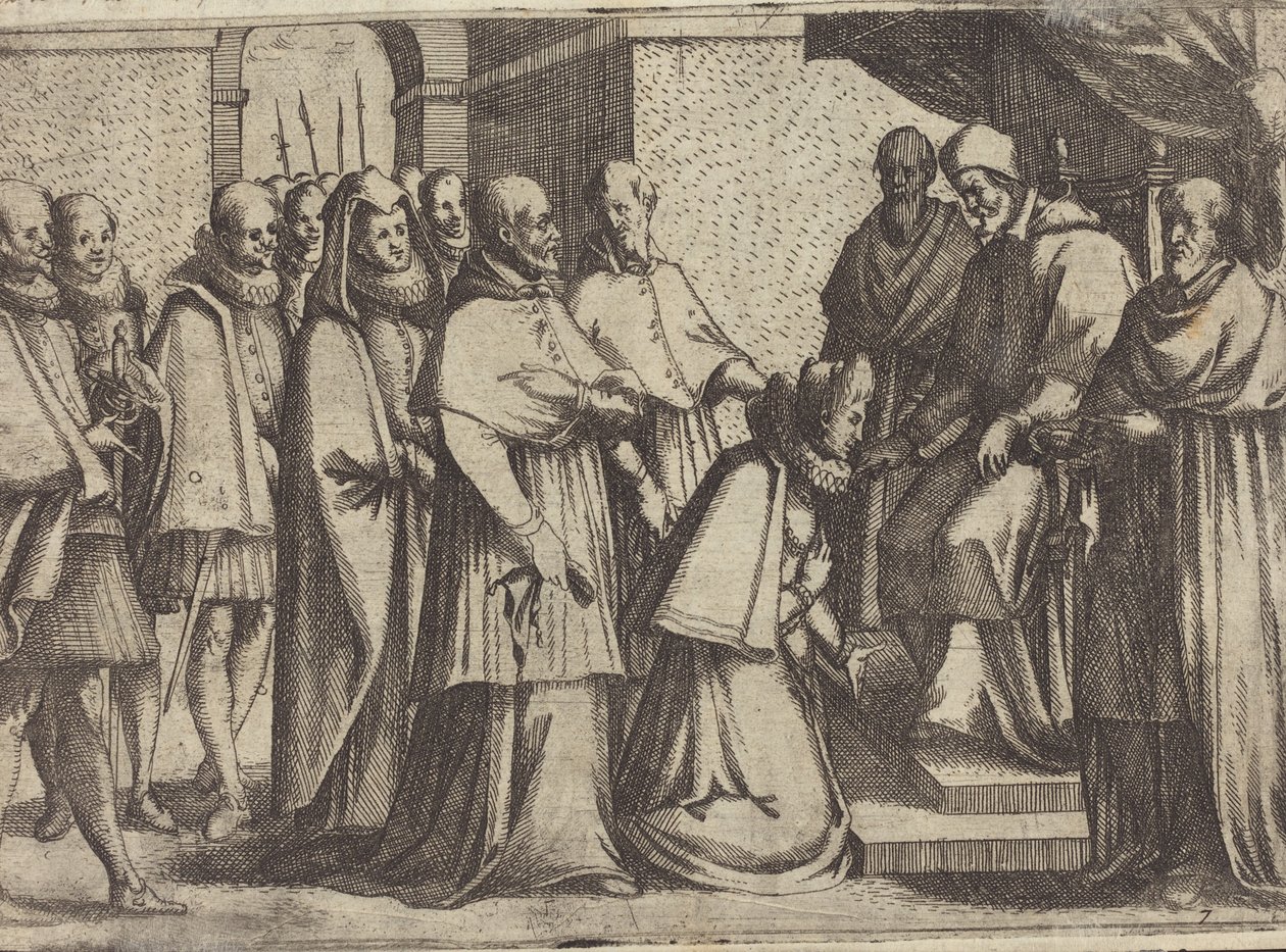 Paveligt publikum [verso] af Jacques Callot