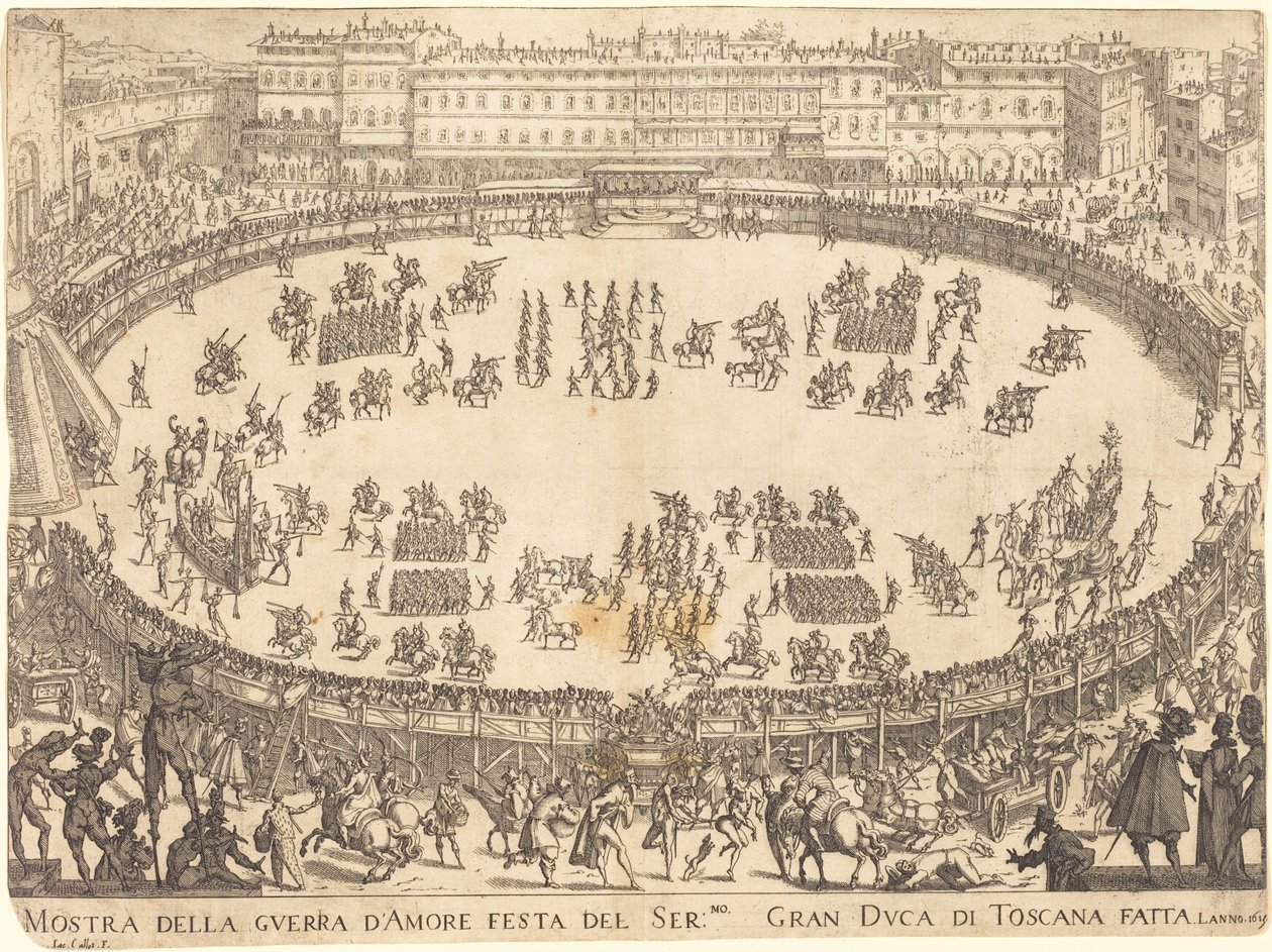 Parade i Amfiteatret af Jacques Callot