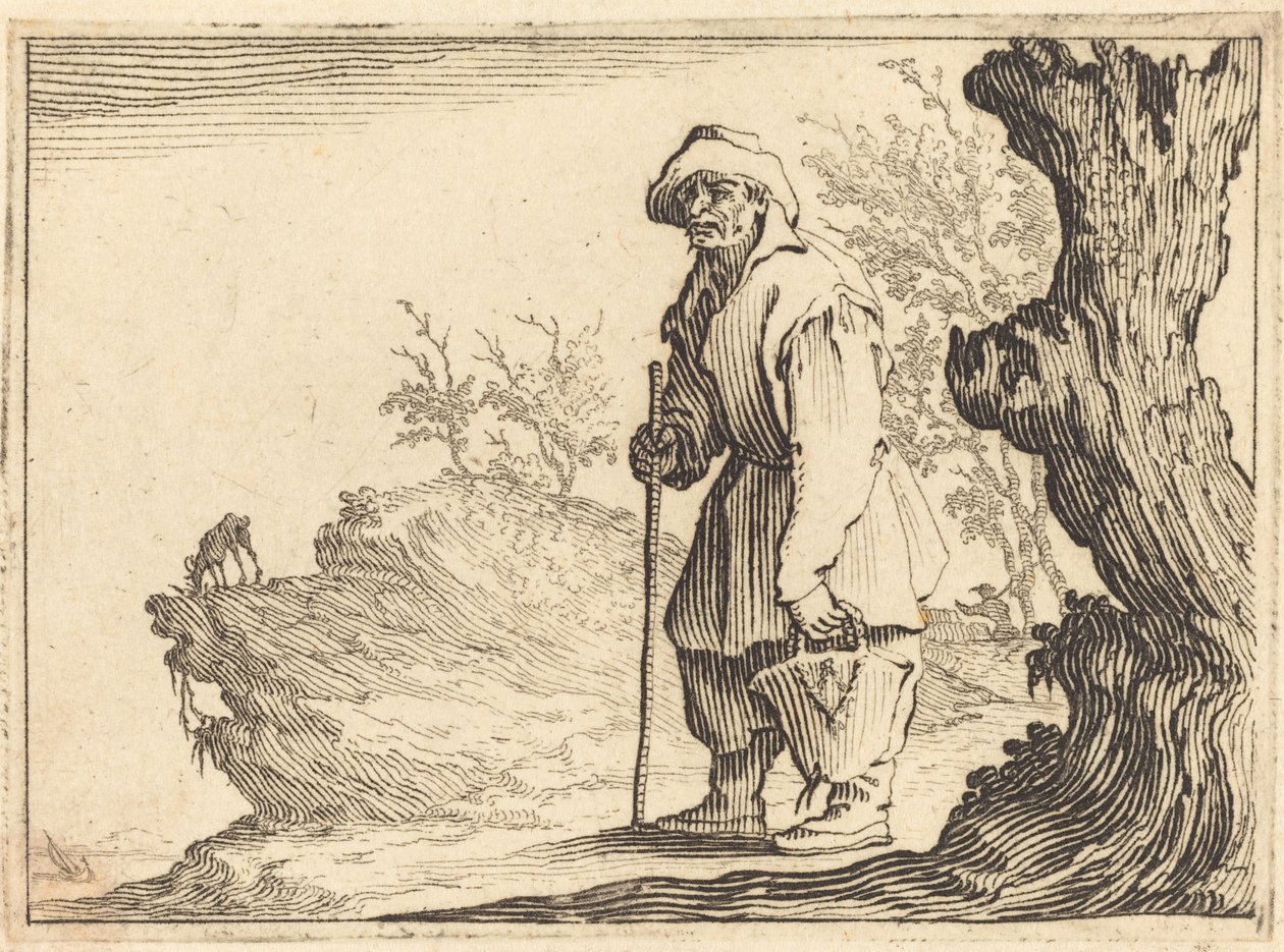 Bonde med Sæk, ca. 1617. af Jacques Callot