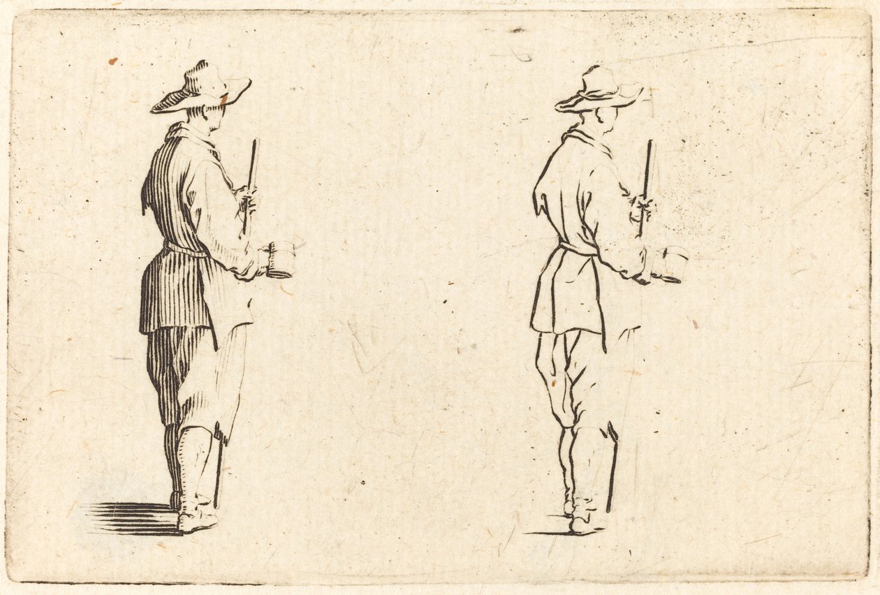 Bonde med en Kop af Jacques Callot