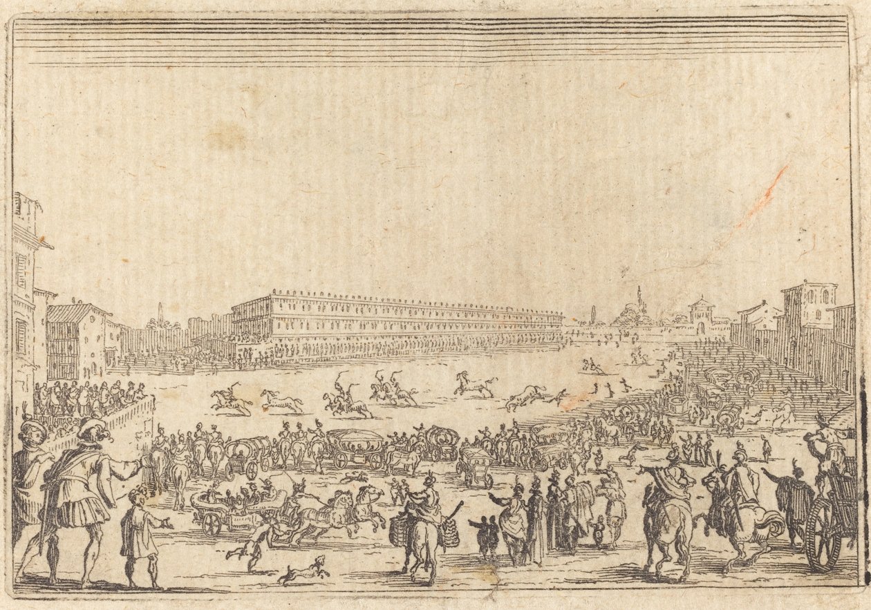 Piazza ved Porta al Prato af Jacques Callot