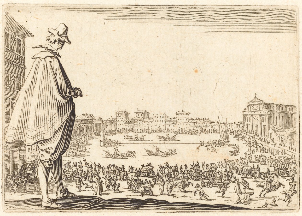 Piazza Santa Maria Novella, Firenze af Jacques Callot
