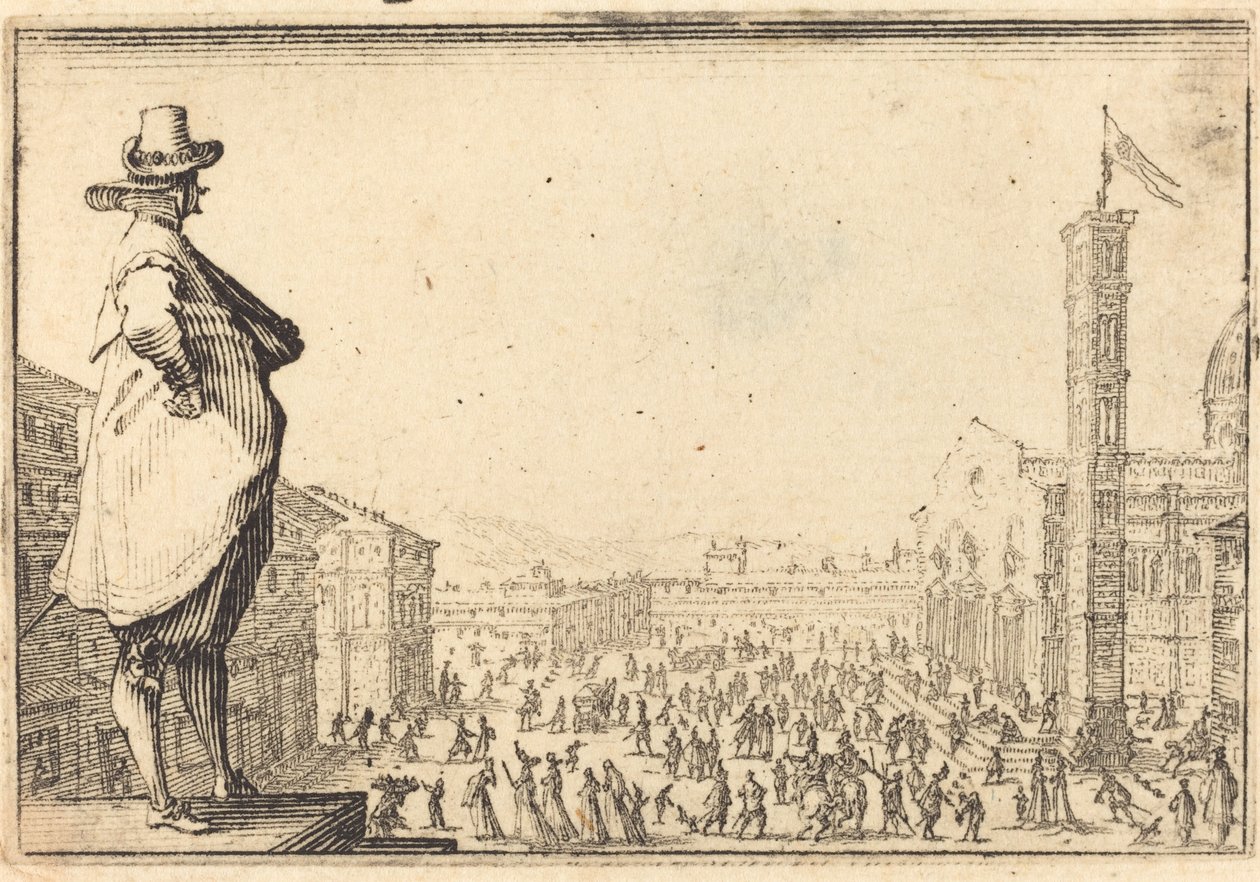 Piazza del Duomo, Firenze af Jacques Callot