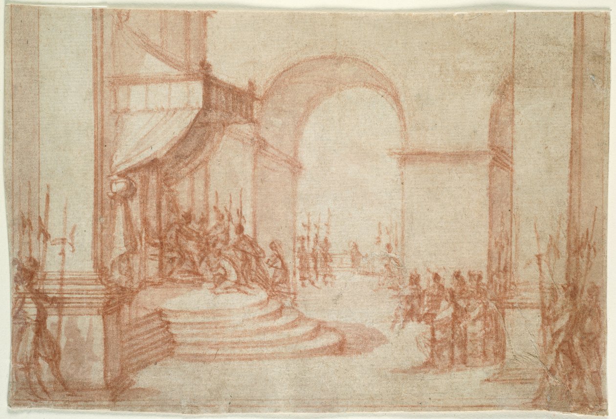 Pilatus vasker sine hænder af Jacques Callot