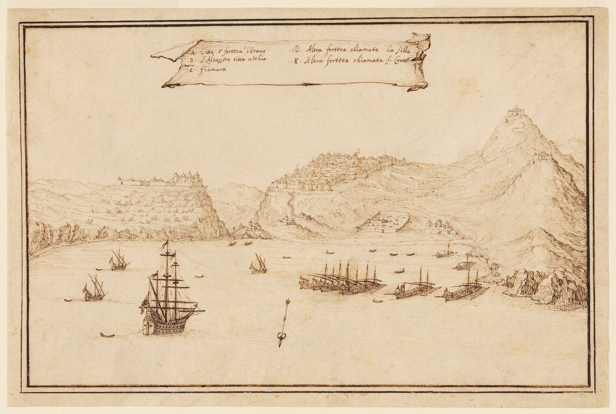 Planometrisk udsigt over Oran, Algeriet af Jacques Callot
