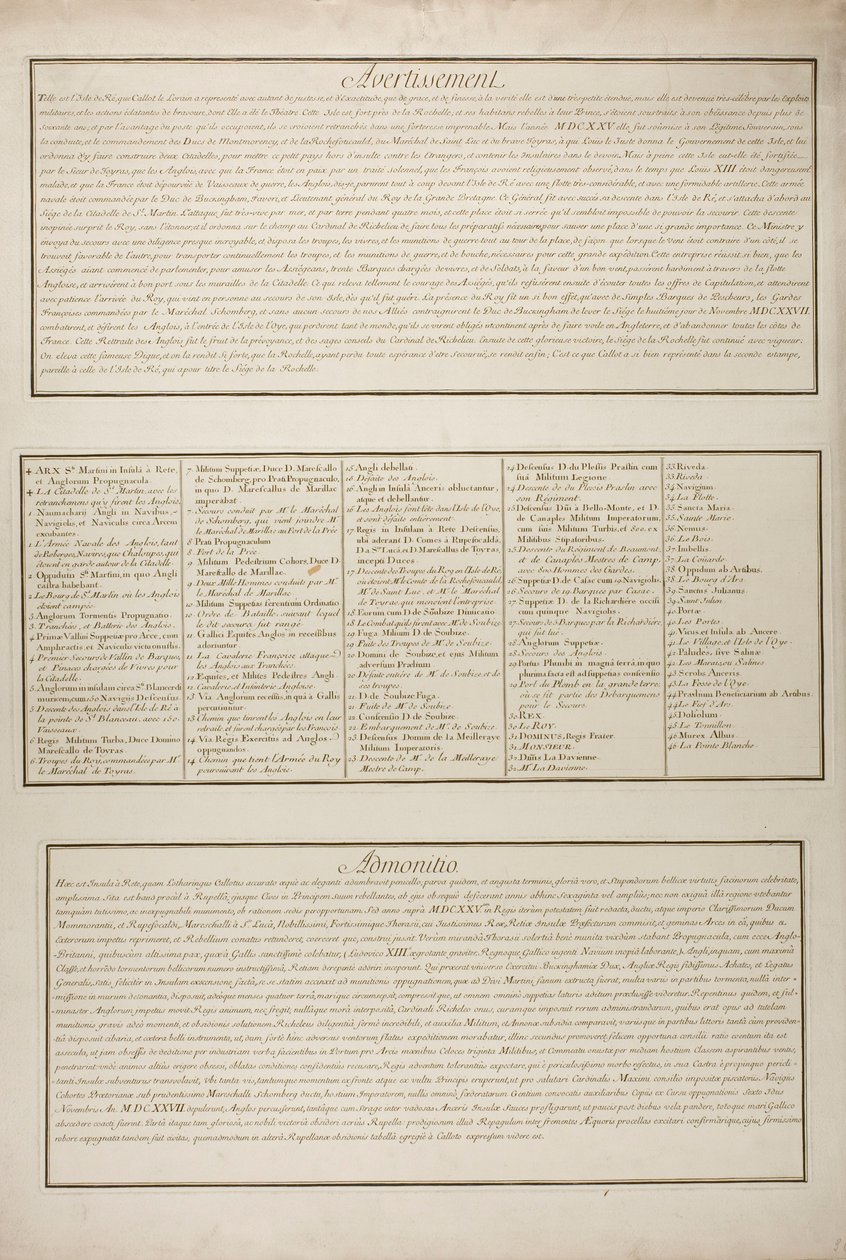 Planche syv fra La Siège de la Rochelle af Jacques Callot