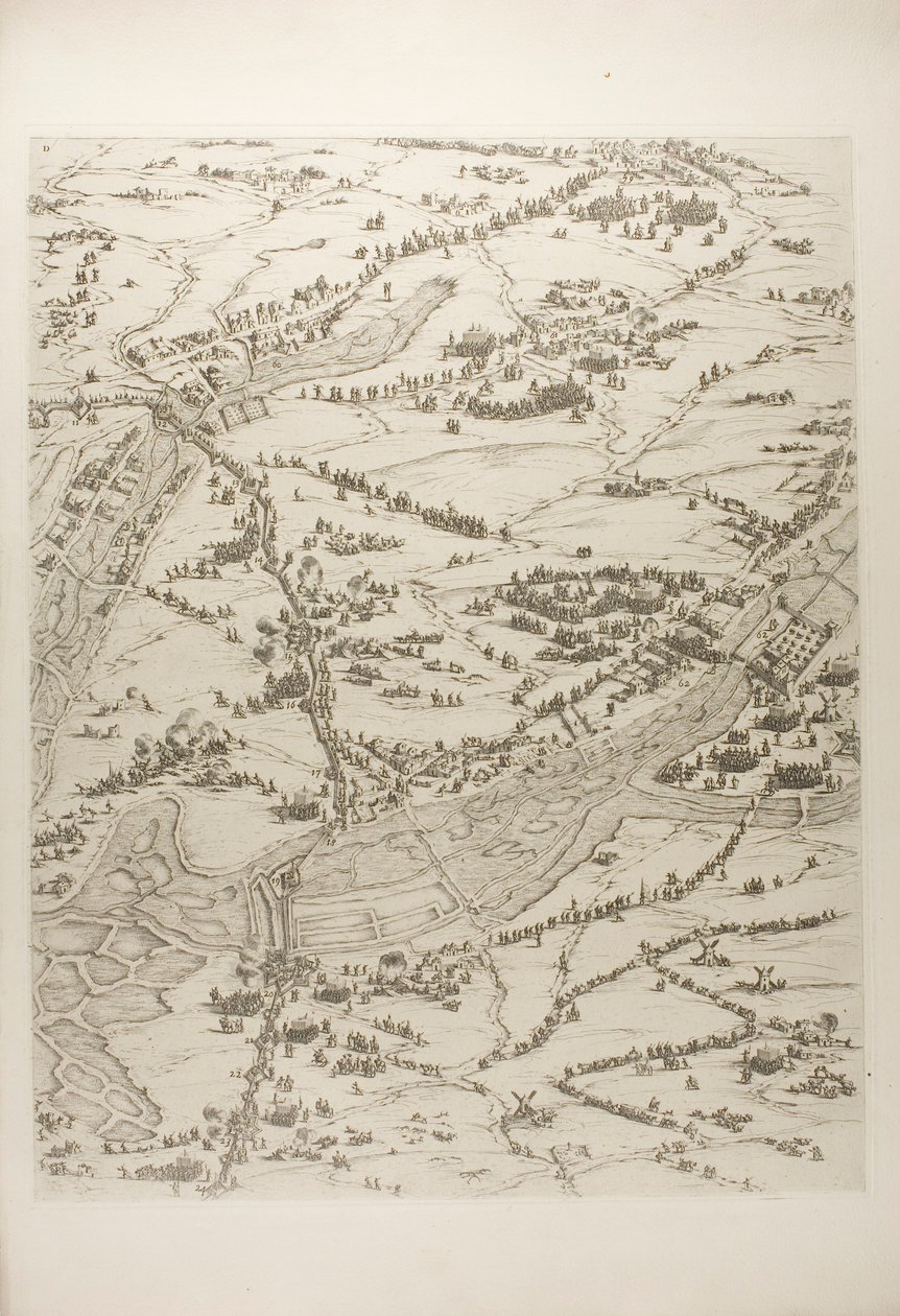 Tavle tre fra The Siege of La Rochelle af Jacques Callot