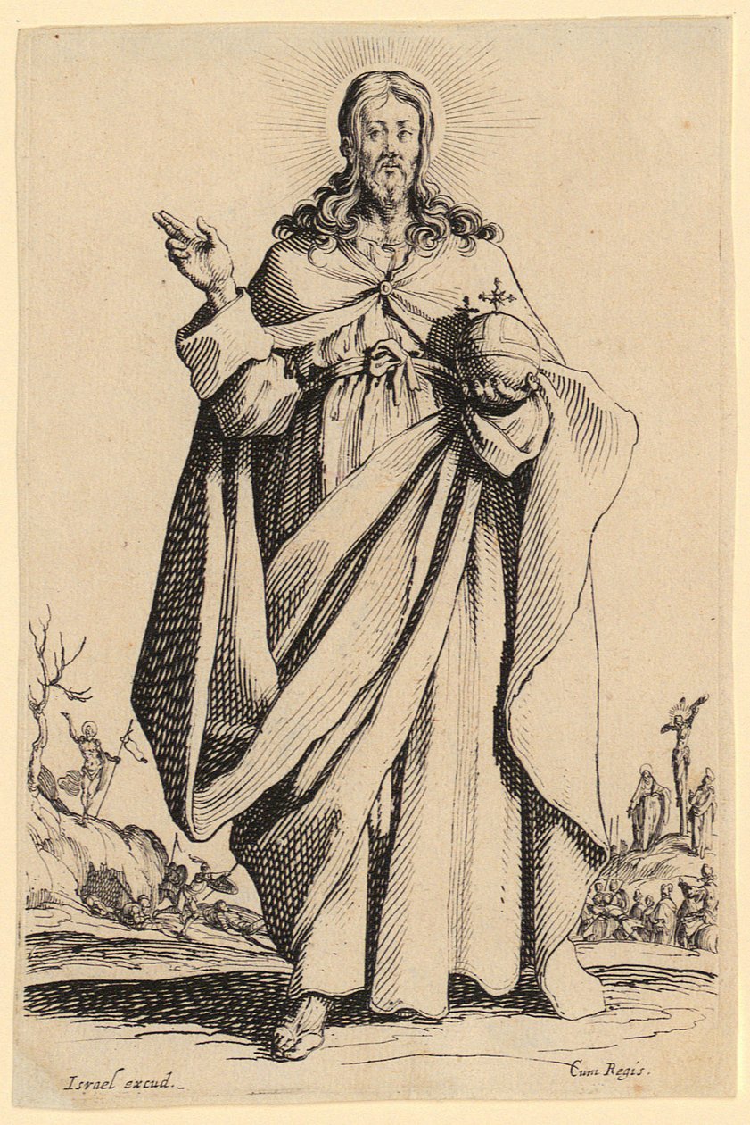 Portræt af Claude Deruet af Jacques Callot