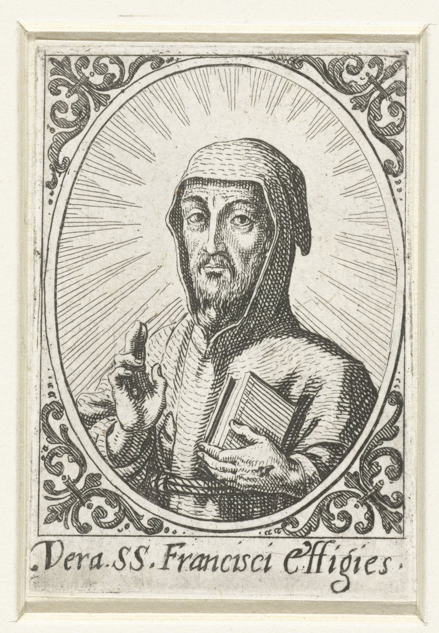 Portræt af den hellige Frans af Jacques Callot