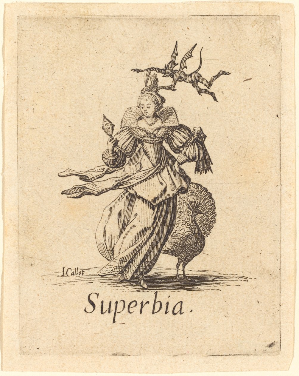 Pride Vanity, sandsynligvis efter 1621. af Jacques Callot