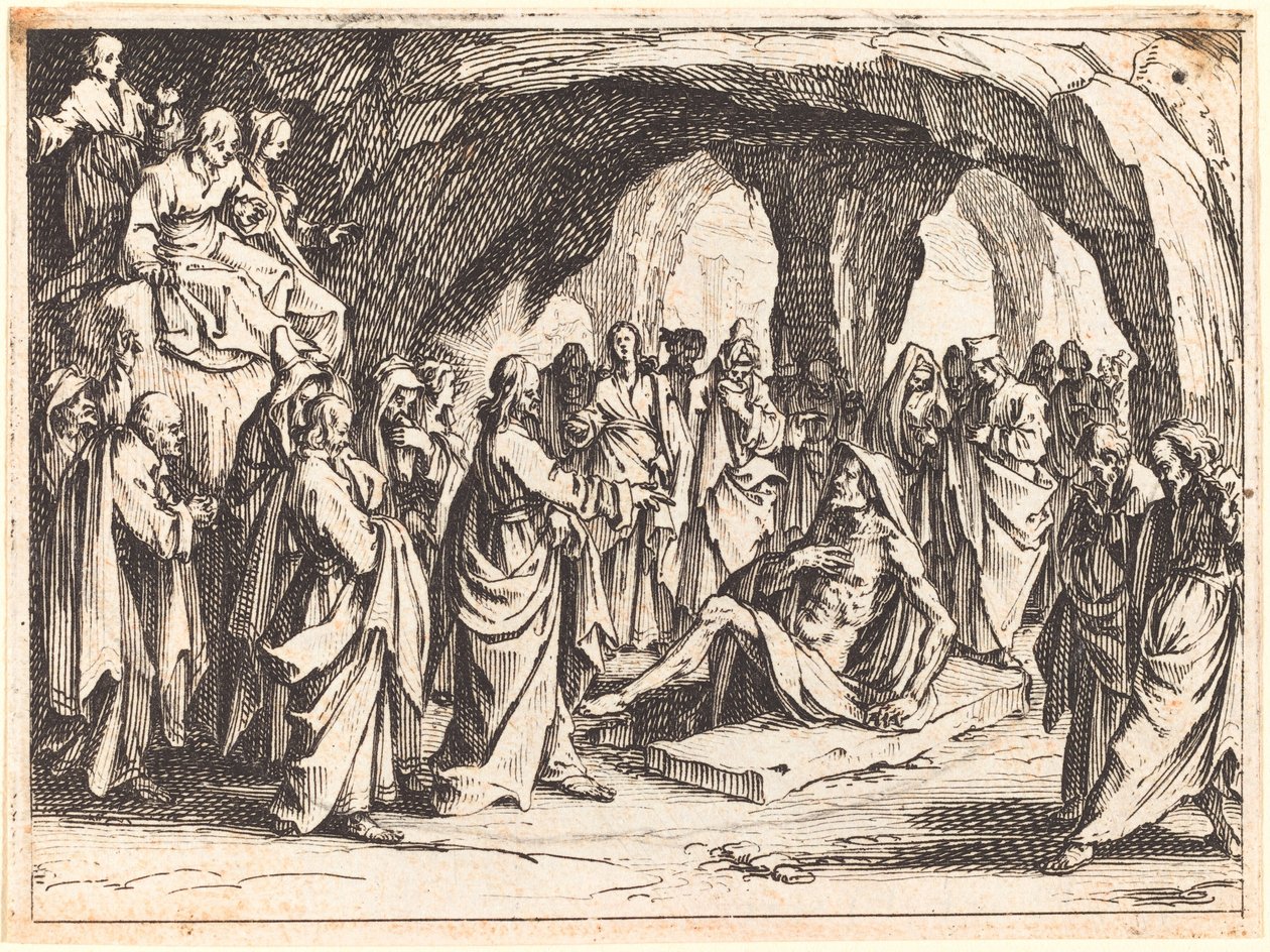 Opdragelse af Lazarus af Jacques Callot