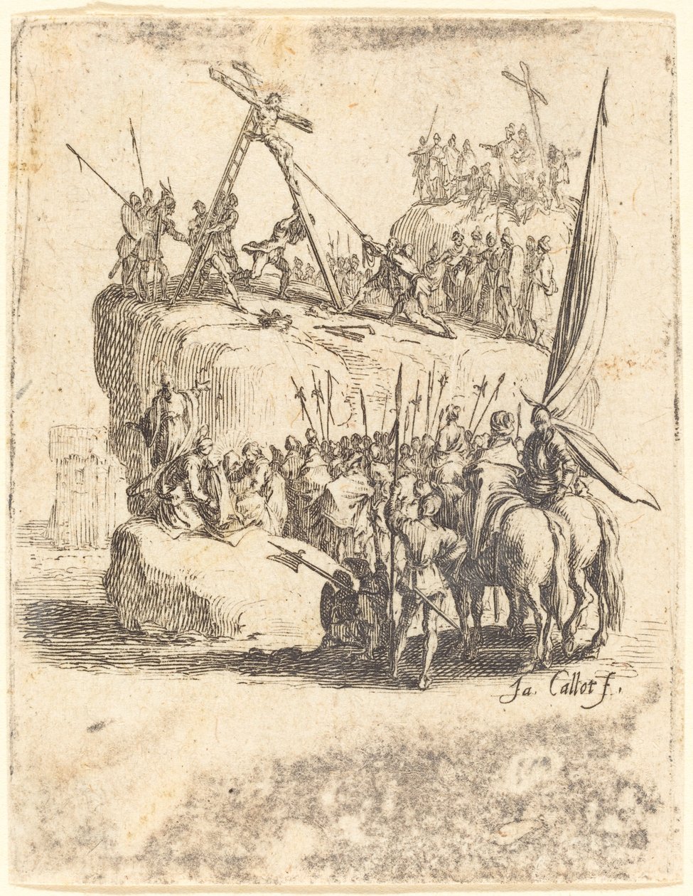 Korsrejsning, ca. 16241625. af Jacques Callot