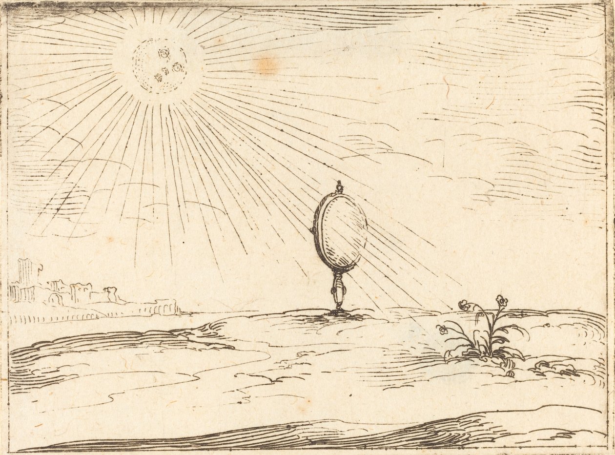 Solens stråler. af Jacques Callot