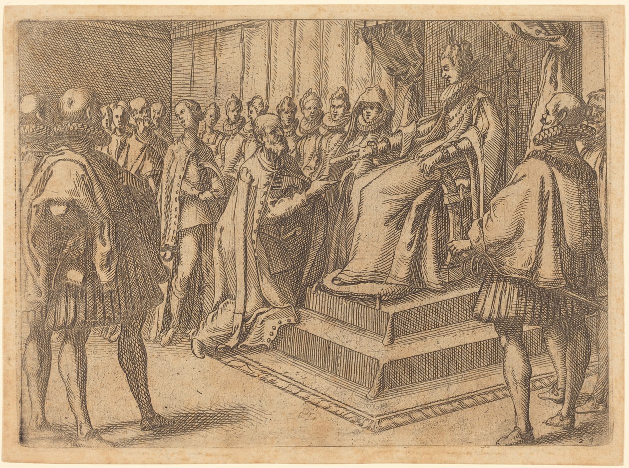 Modtagelse af den polske udsending af Jacques Callot