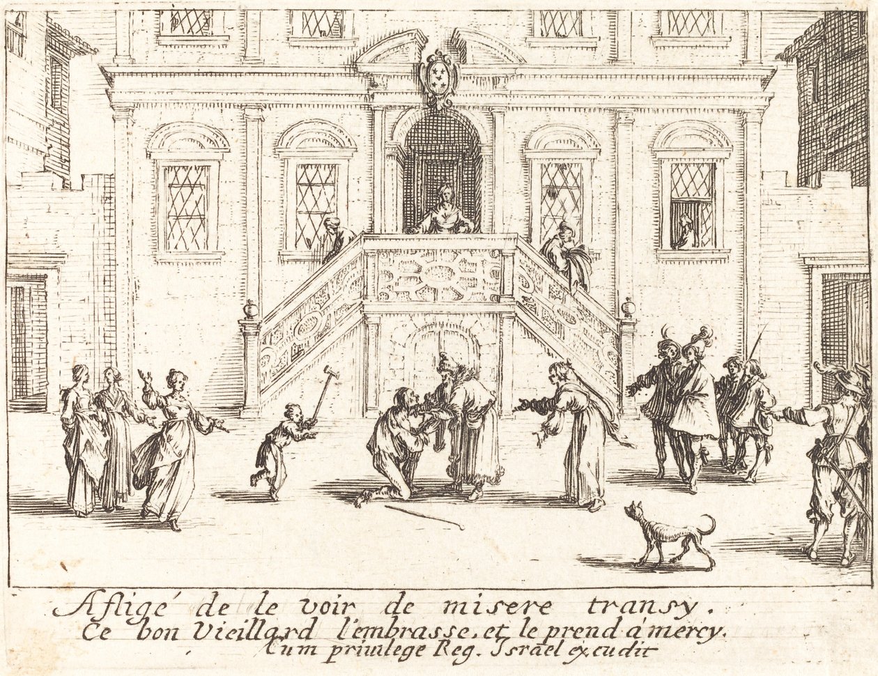 Den fortabte søns tilbagevenden af Jacques Callot