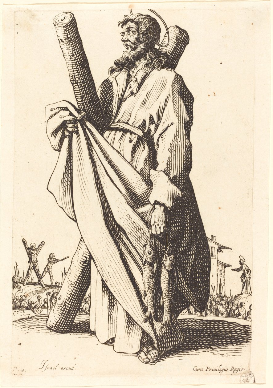 Sankt Andreas, udgivet 1631. af Jacques Callot
