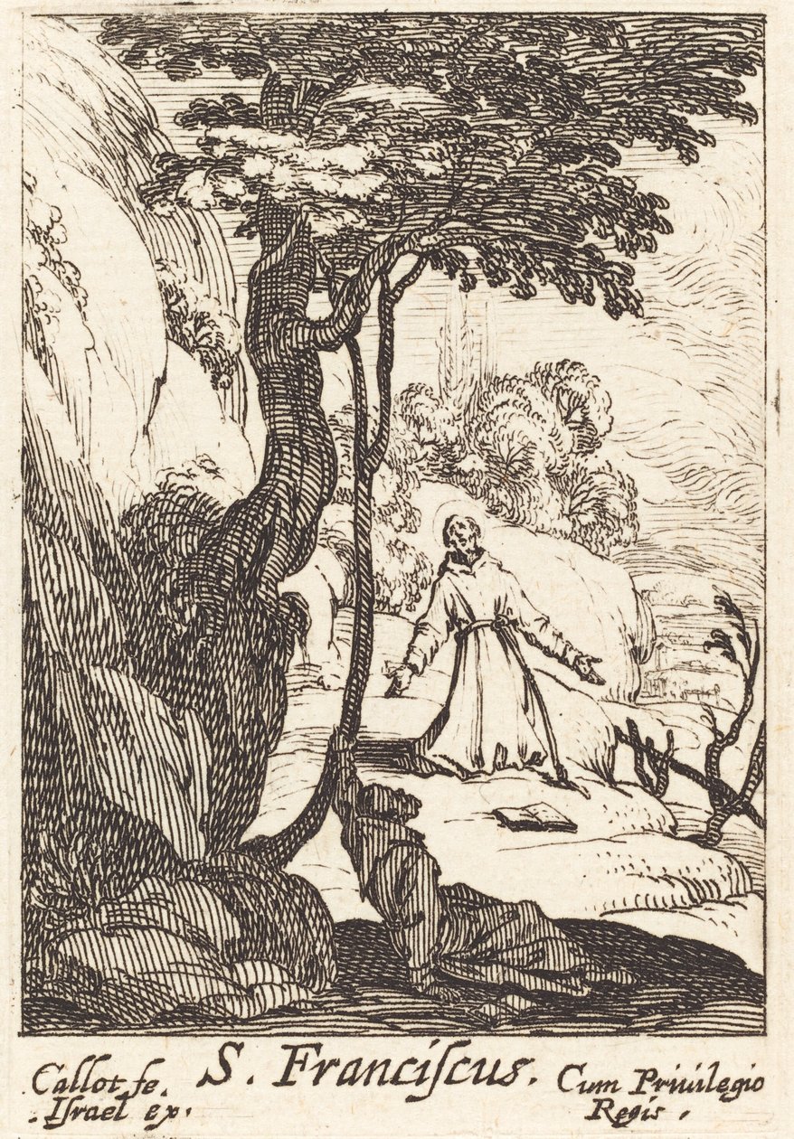 Sankt Frans, ca. 1632. af Jacques Callot
