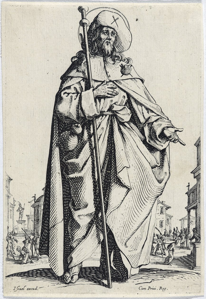 Saint James the Greater fra Les Grands Apôtres (De store apostle), 1631 af Jacques Callot