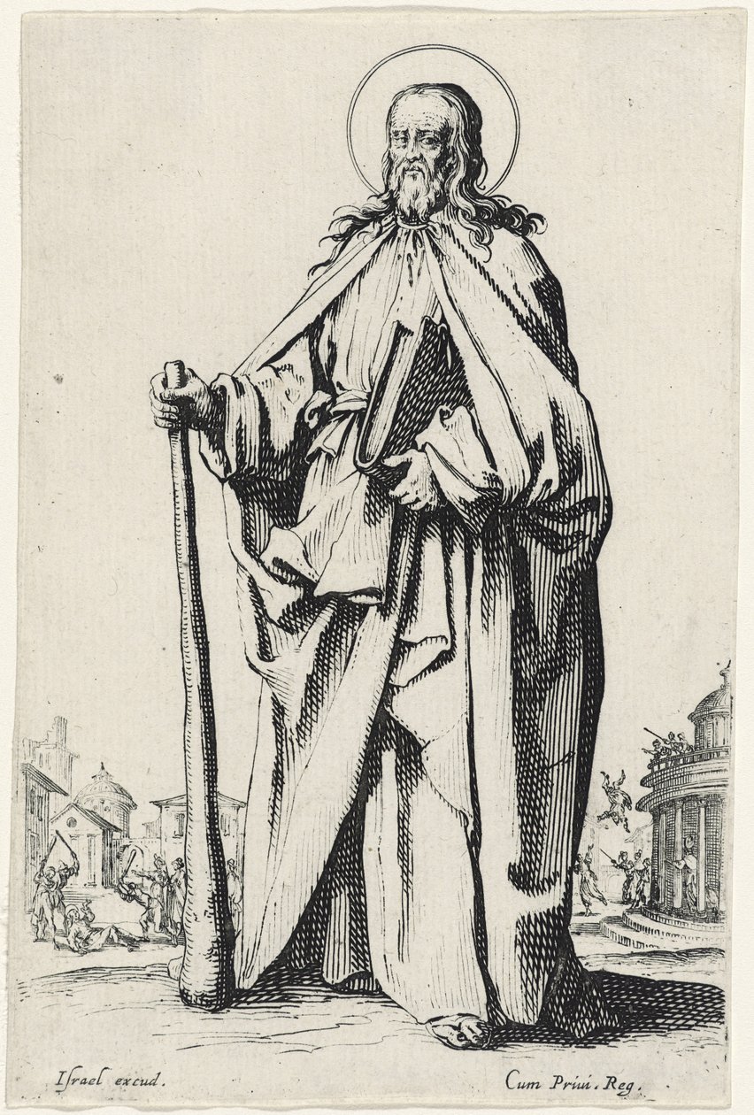 Sankt Jakob den Mindre fra Les Grands Apôtres (De store apostle), 1631 af Jacques Callot