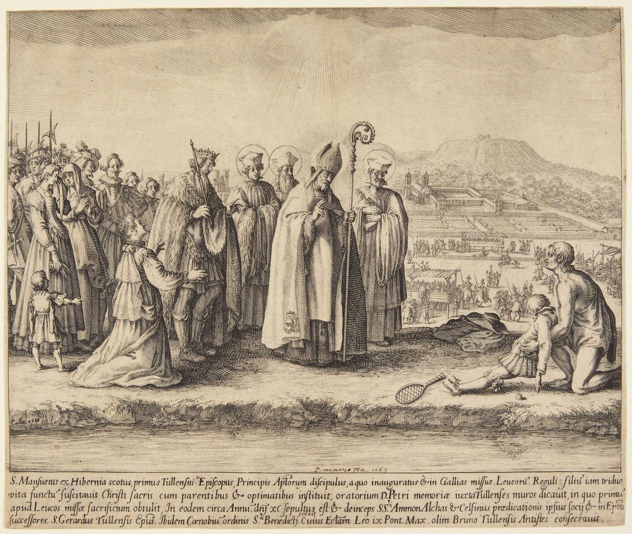 Sankt Mansuy af Jacques Callot