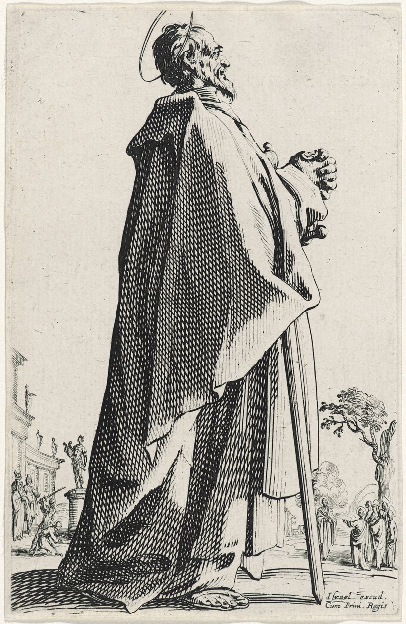 Saint Mathew fra The Large Apostles, 1631 af Jacques Callot
