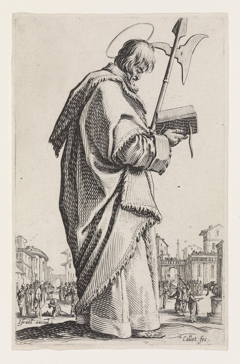Sankt Matthias fra De store apostle, 1631 af Jacques Callot