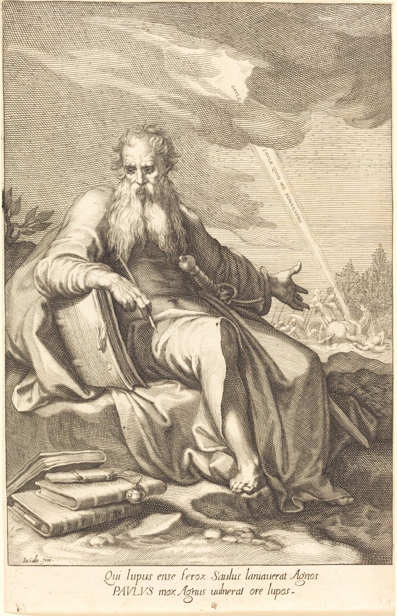 Saint Paul, siddende af Jacques Callot