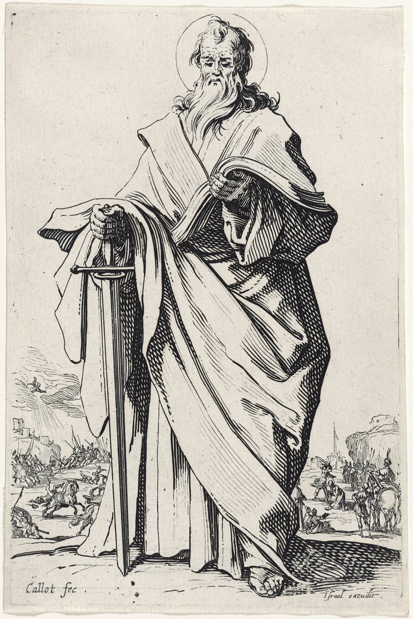 Sankt Paulus fra De store apostle, 1631 af Jacques Callot