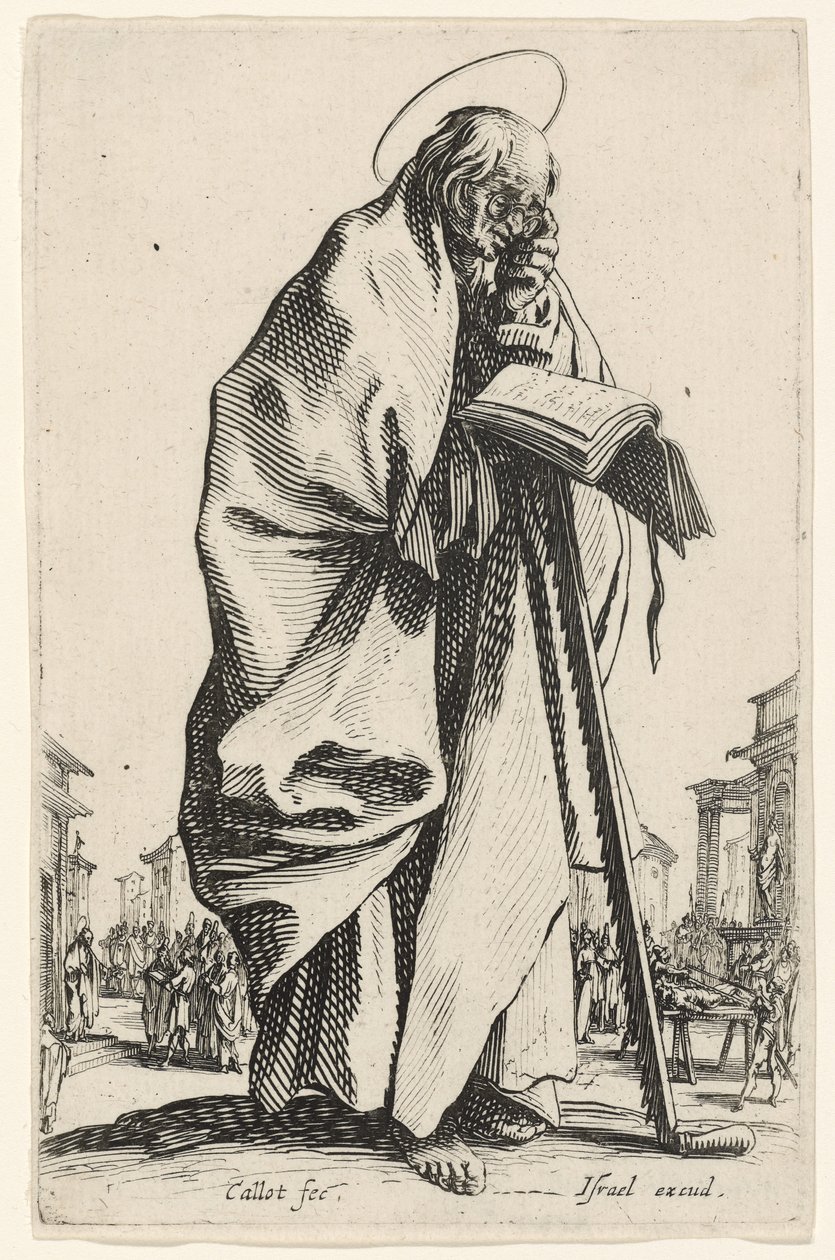 Sankt Simon fra De store apostle, 1631 af Jacques Callot
