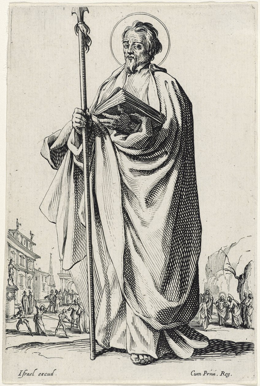 Sankt Thomas fra De store apostle, 1631 af Jacques Callot