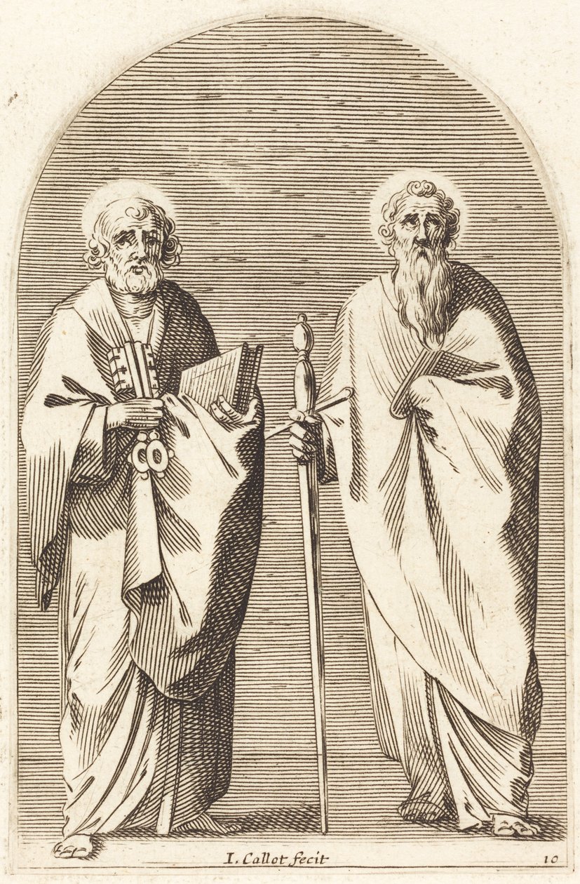 Sankt Peter og Sankt Paulus af Jacques Callot