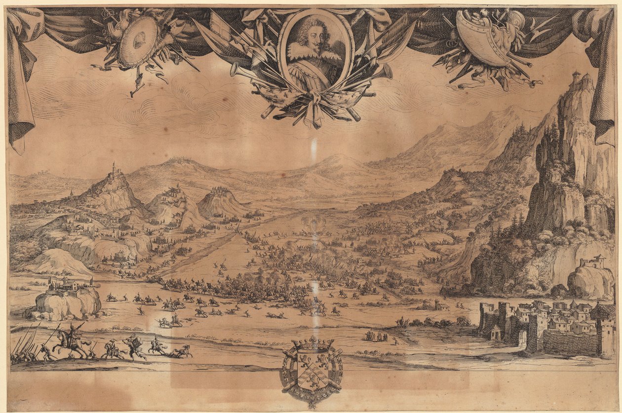 Slaget ved Avigliano af Jacques Callot