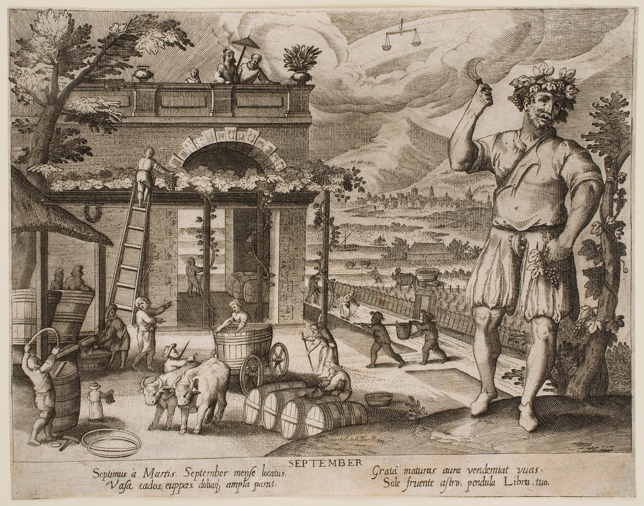 September, fra serien «Månederne» af Jacques Callot