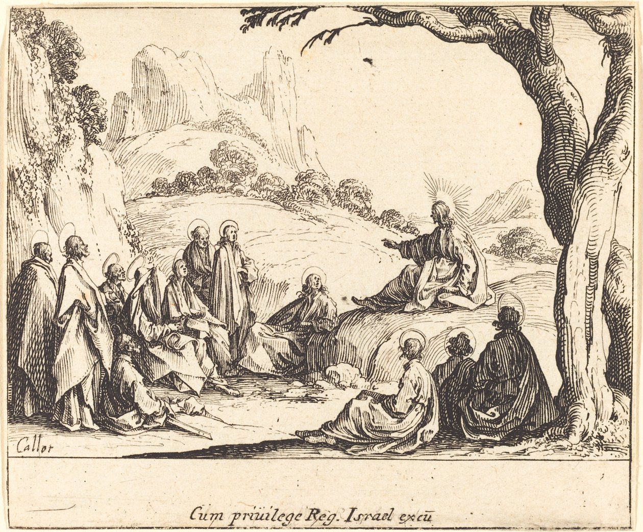 Bjergprædiken af Jacques Callot