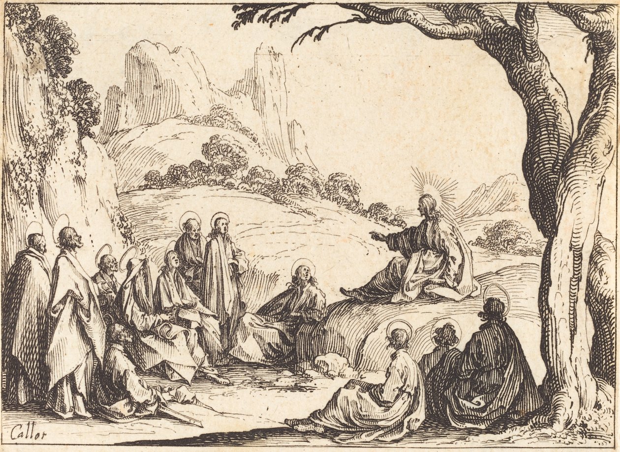Bjergprædiken af Jacques Callot