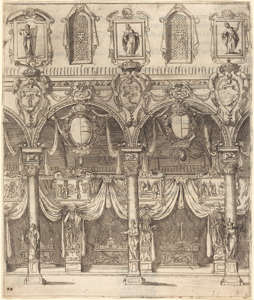 Sideskibet i San Lorenzo, Firenze af Jacques Callot