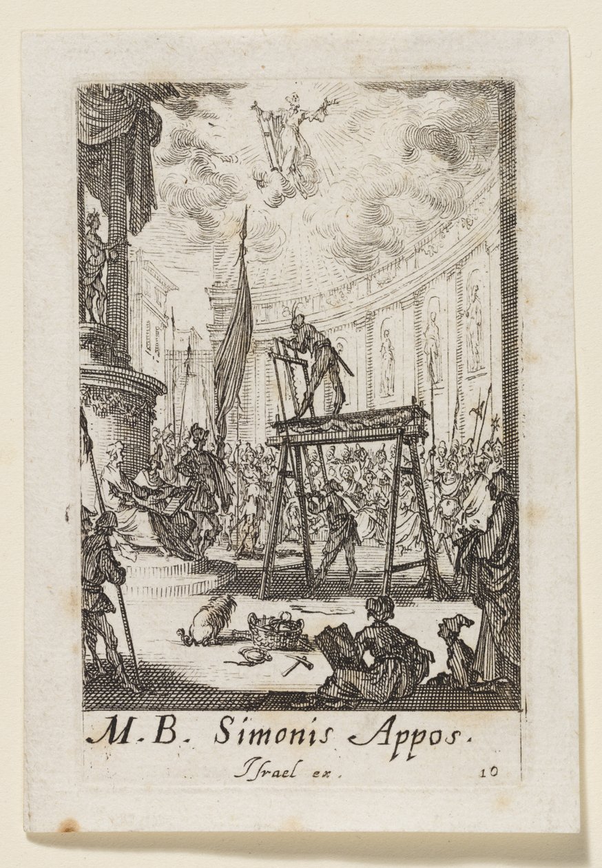 Apostlen Simon (Simonis Appos.) af Jacques Callot