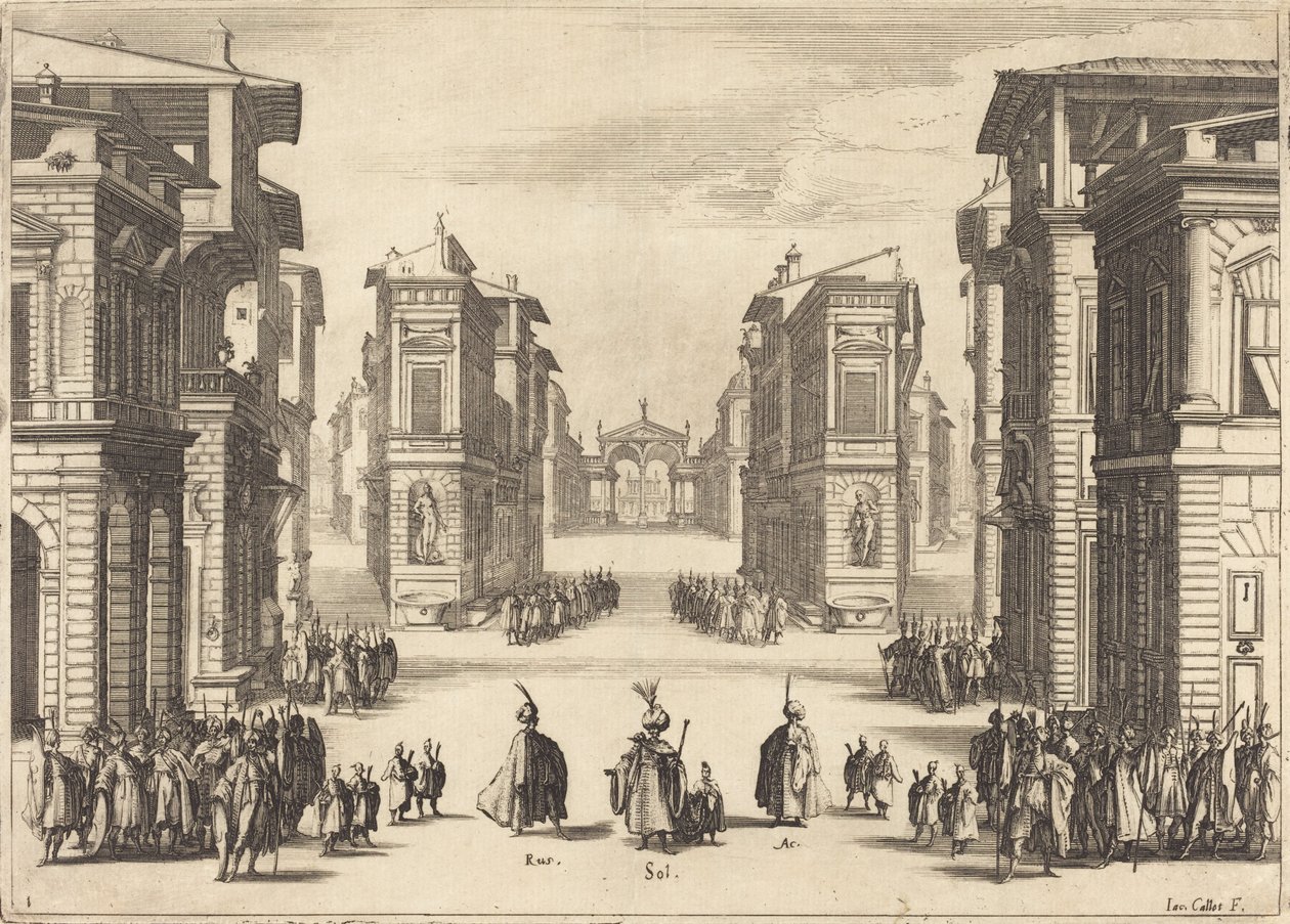 Suleiman, Akt I af Jacques Callot