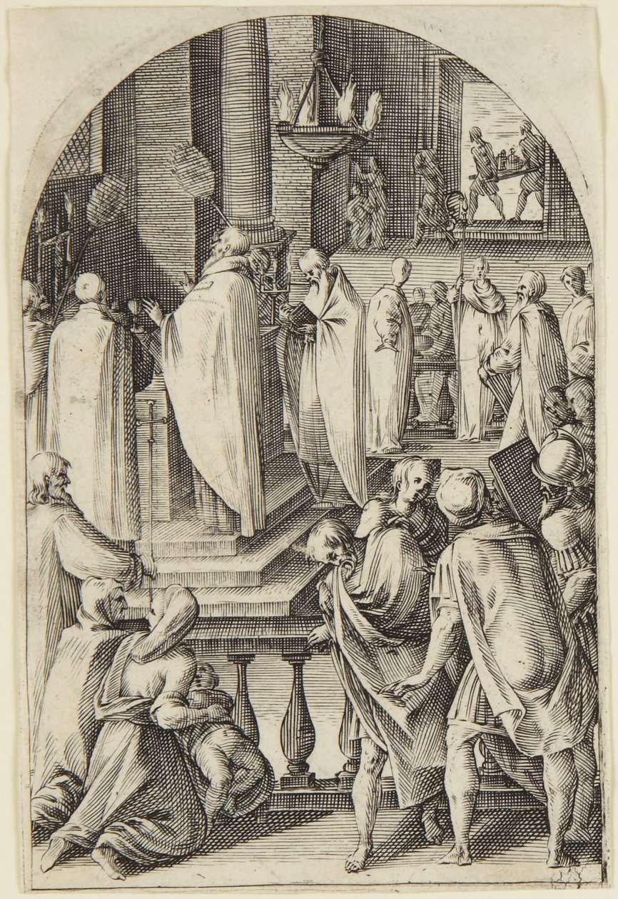 Sankt Basileios fejrer messens offer af Jacques Callot