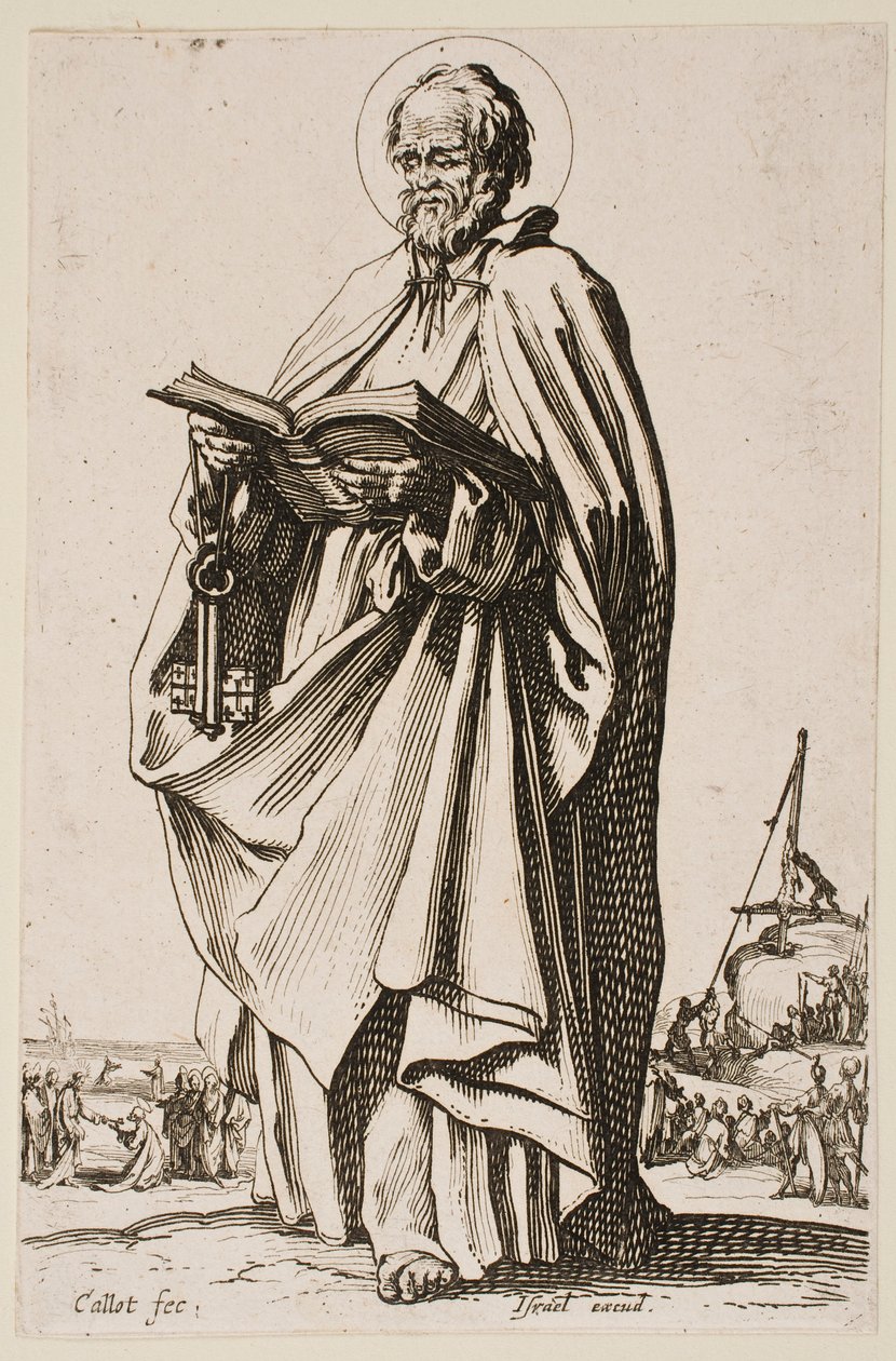 Sankt Peter, fra serien »De store apostle« af Jacques Callot