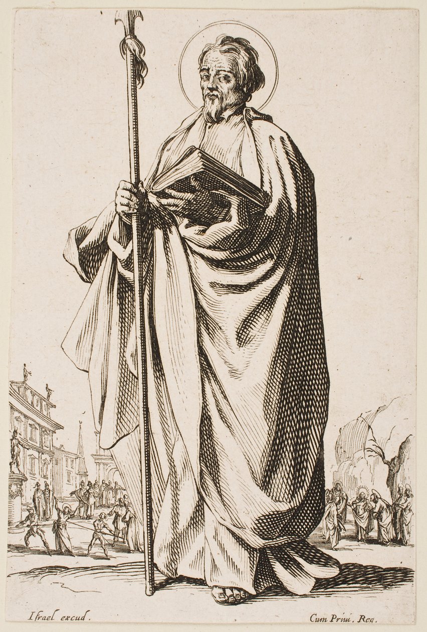 Sankt Thomas, fra serien »De store apostle« af Jacques Callot