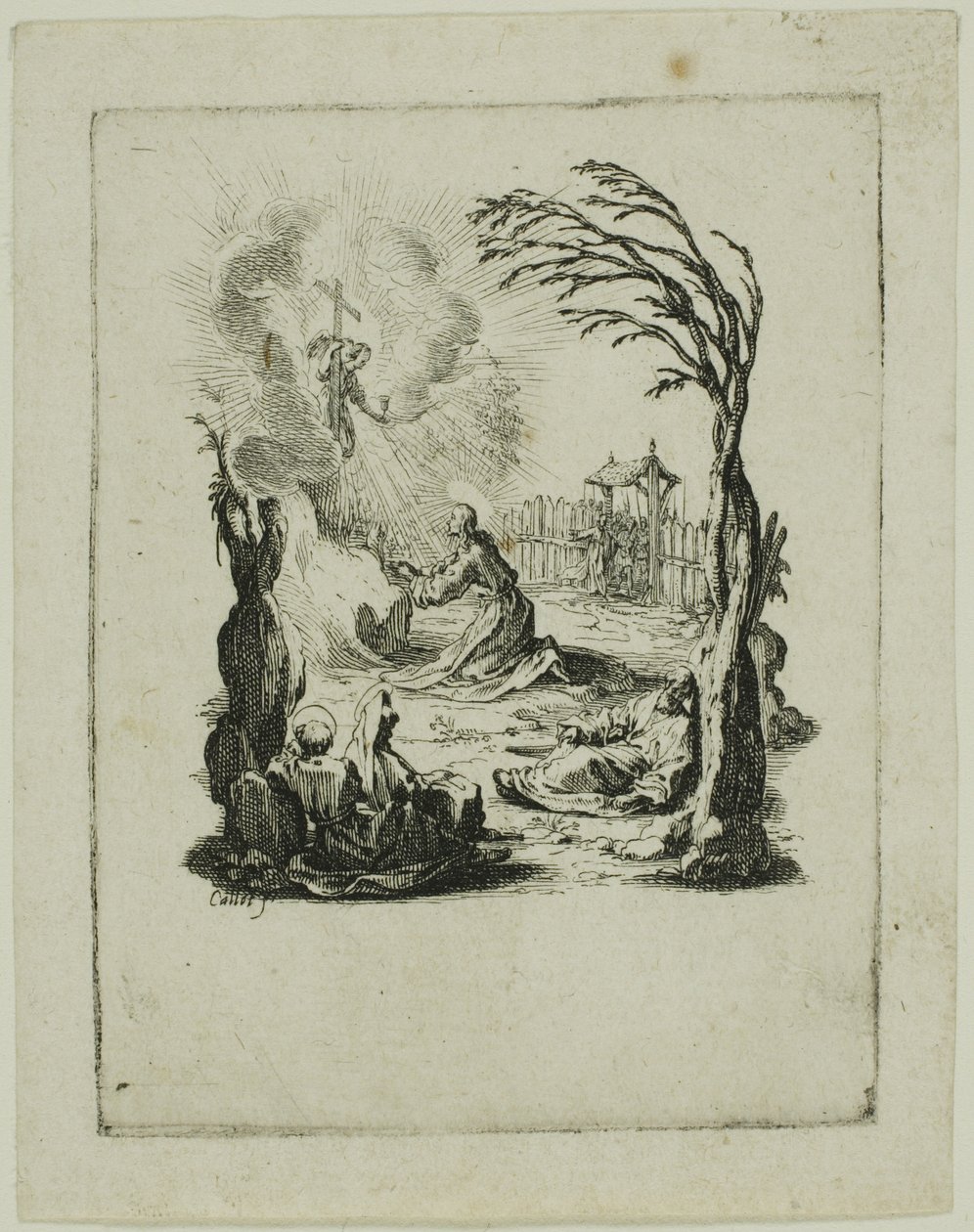Smerten i haven, fra Den lille passion af Jacques Callot