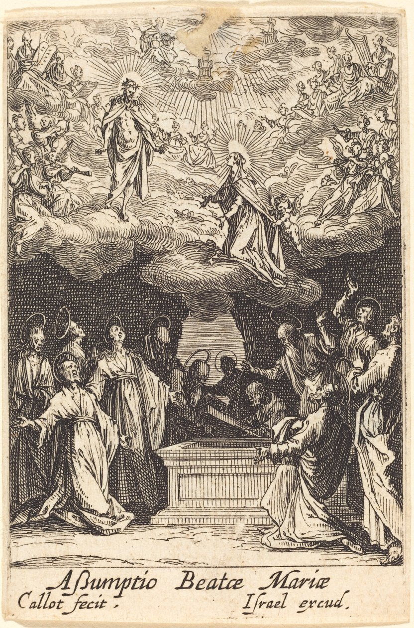 Jomfruens antagelse af Jacques Callot