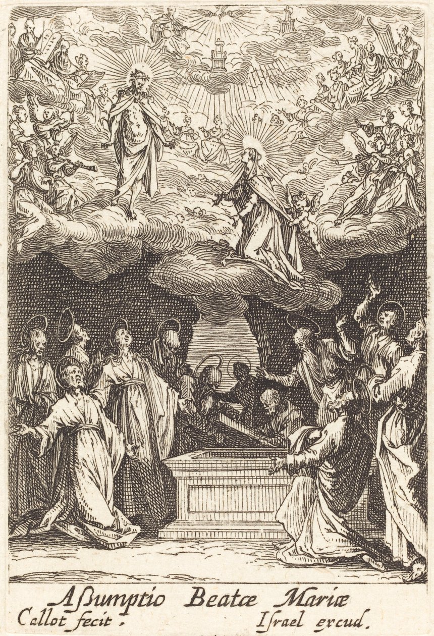 Jomfruens antagelse af Jacques Callot